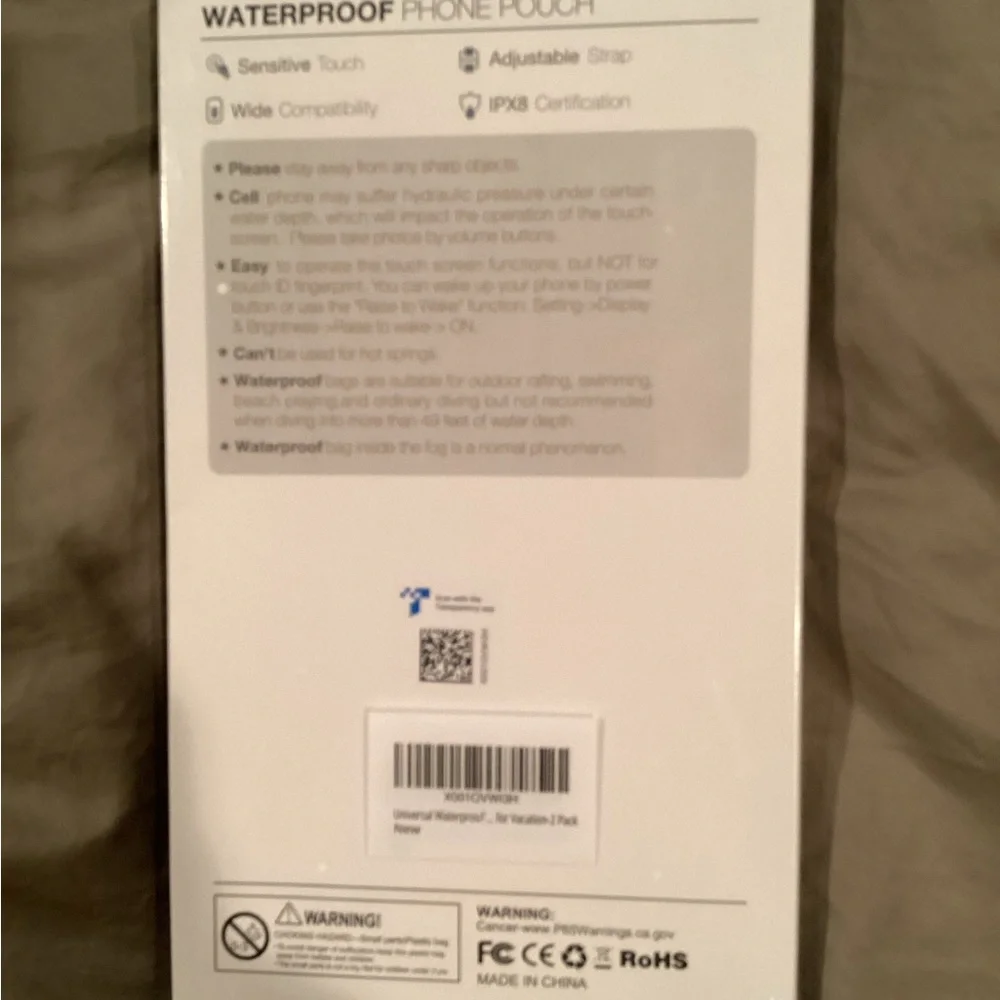 Hiearcool NEW 2 pack waterproof phone pouch case - for iPhone, Samsung, Android